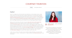 Desktop Screenshot of courtneythurston.com