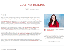 Tablet Screenshot of courtneythurston.com